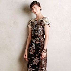 *SOLD* Anthro Byron Lars Pieced Brocade Dress